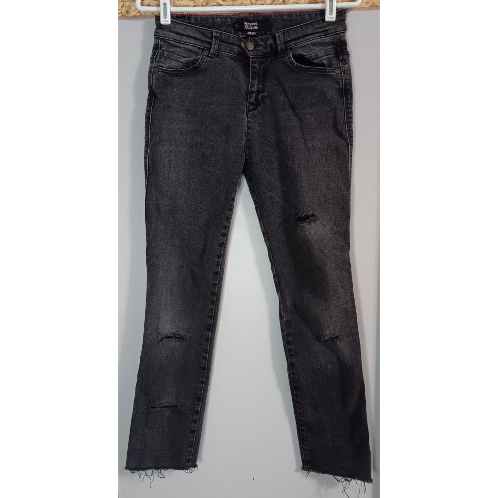 Diesel Fiftyfive D'selle 55DSL Black 28 Distressed Slim Boho Casual Denim Jeans